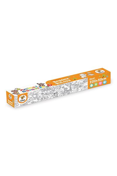 Lino Adhesive Painting Roller Animal Paradise 200X30 cm Ls-201