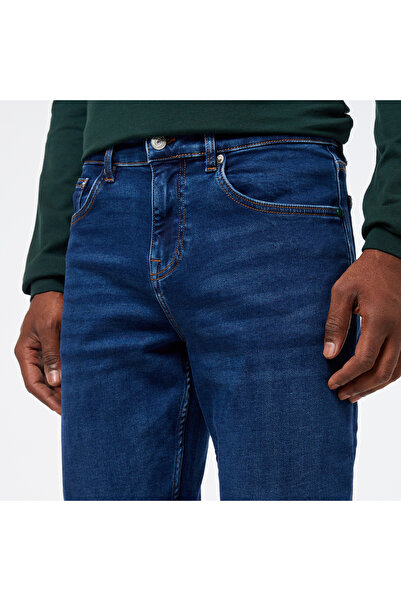 Lacoste Erkek Regular Fit Denim Mavi Pantolon