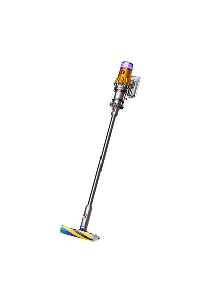 DYSON مكنسة كهربائية لاسلكية V12 Detect Slim Absolute - أصفر/نيكل