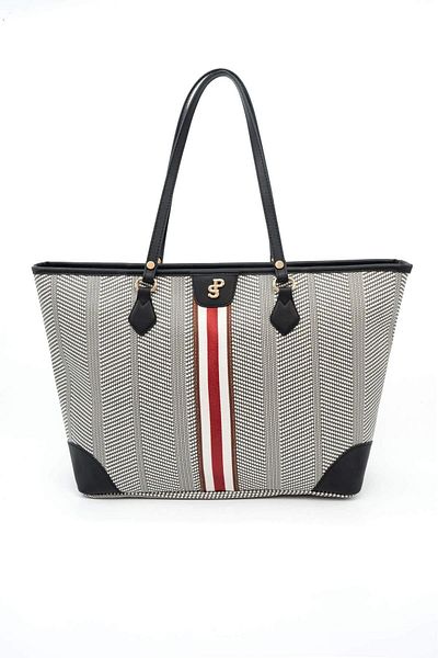 Silver Polo Silver & Polo Black White - Negru SP1169 Geantă de umăr pentru femei