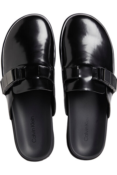 Calvin Klein Logo Detail Buckle Strap Mules