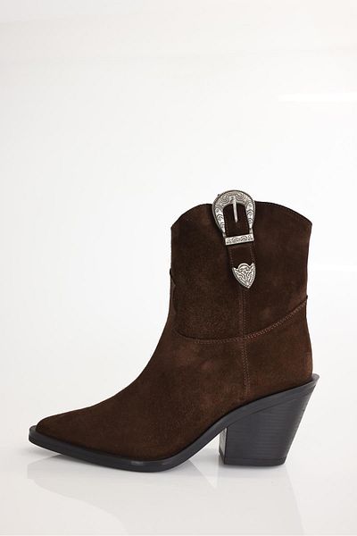 5in1Canpolat Καφέ αγκράφα Western Boots 123316