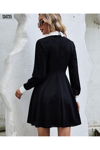 Kokosh moda Rochie de damă cu mâneci lungi din țesătură creponată
