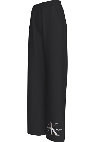 Calvin Klein Monogram Print Wide Leg Pants