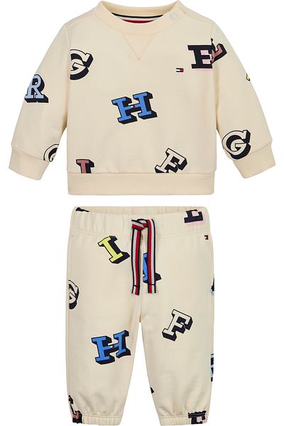 Tommy Hilfiger Beige Unisex Baby 2-Piece