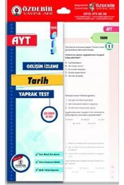Genel Markalar Özdebir Yayınları AYT Tarih Gis Yaprak Test