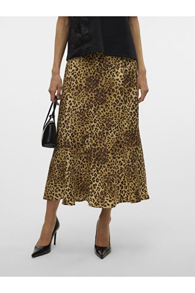 Vero Moda Rock VMWAKI Hohe Taille Midirock