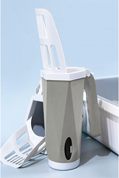 Tor Store Elekli Poşet Hazneli Kedi Kum Temizleme Küreği Kaka Dışkı Poşeti He...