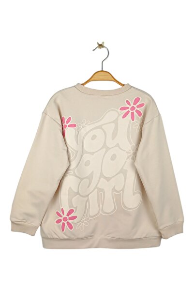 Via Girls Girl's Crew Neck Back Printed Pocket Tracksuit Set |   Children's Clothing for Ages 8-14