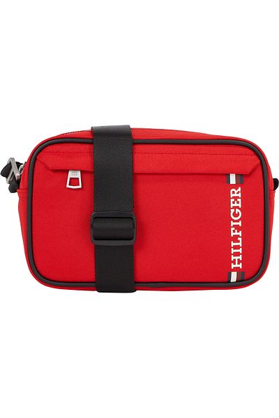 Tommy Hilfiger Logo Print Zippered Reporter Bag