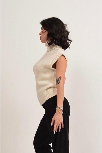 Figo Women's Fisherman Decorated Sweater