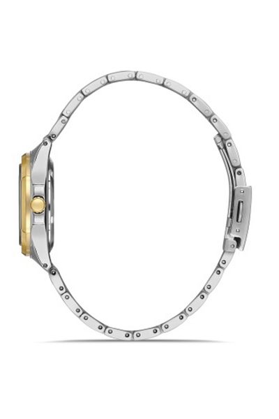FERRO Quartz Steel Gold/Grey Green Dial 24 mm Women's Wrist Watch