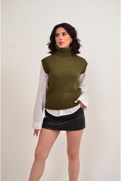 Figo Women's Fisherman Decorated Sweater