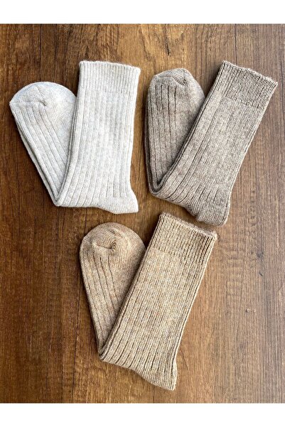 Sky Socks 3-парапалкова шерстяна в'язана зимова товста рушник-шкарпетка