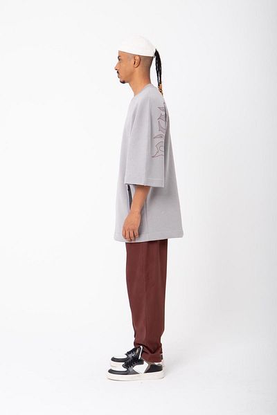 misigo Punk Heart Pocket Bat Sleeve Ice Grey