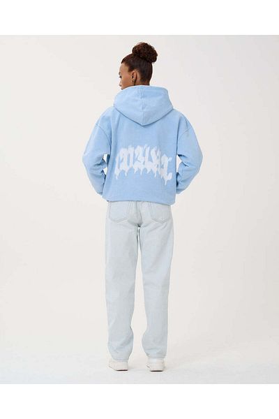 MAXLEVEL MODA SWEATSHIRT CU GLUGĂ DETALIAT DE SPĂLARE