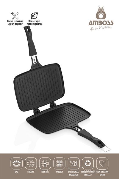 Amboss Quartz Stovetop Cast Iron Toast Pan