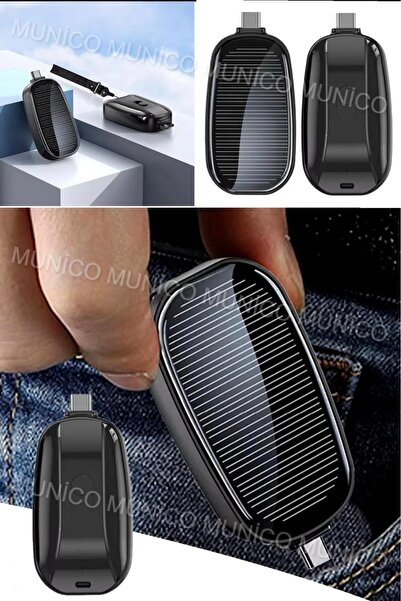 Munico Bmw Anahtarı Görünümlü Güneş Enerjili İphone Şarj Aleti Powerbank Kali...