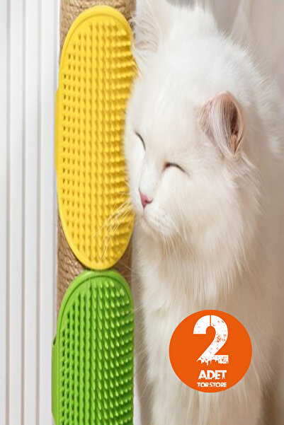 Tor Store 2'li Set Kedi Kaşınma Aparatı Köşe Tarağı Hayvan Tüy Toplama Yıkama...
