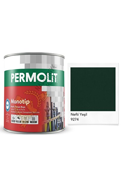 Permolit Monotip Astarlı Antipas Boya Nefti Yeşil 2.5 Lt.