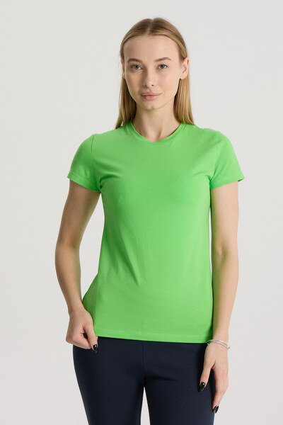 Perché Tricou de damă cu decolteu rotund, cu croiala normală