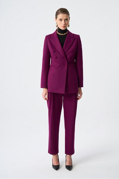 Mizalle Felt Textured Premium Plum Jacket