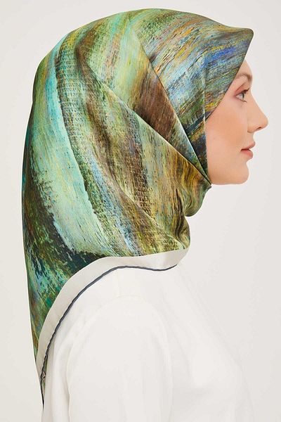 Armine Nostalgia Series Twill Silk Scarf 9012-63Nt