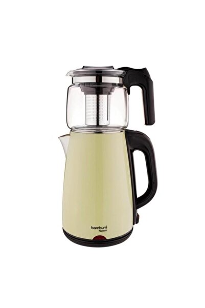 Ünsal Showroom Teatech Cam Demlikli Çay Makinesi Mint Yeşili B5824