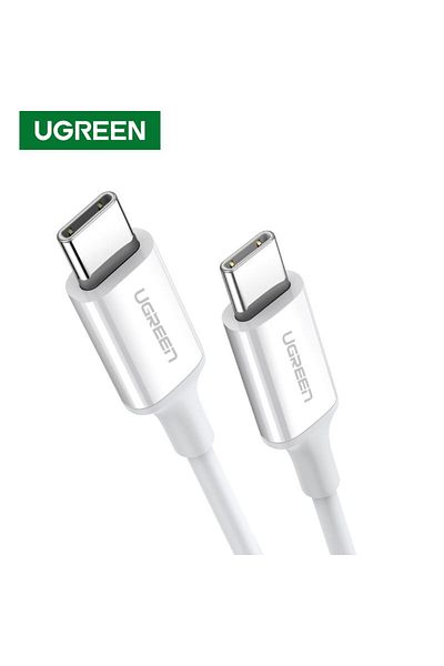 Ugreen غطاء USB 2.0 C M/M ABS بطول 2 متر - أبيض