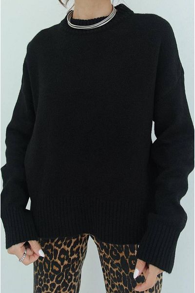 sajarsln Pulover supradimensionat Saja Rsln - negru