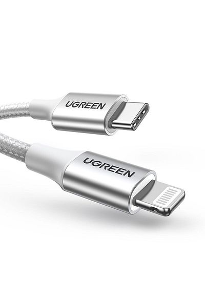 Ugreen USB-C to Lightning Cable Braided 2m - Silver