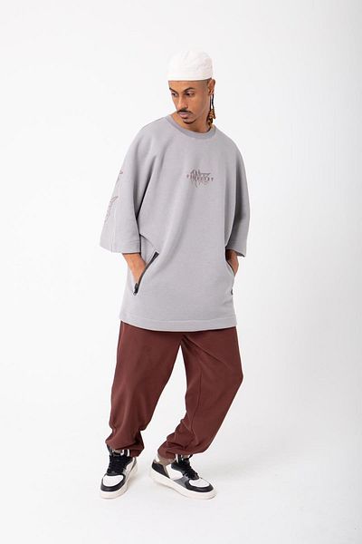 misigo Punk Heart Pocket Bat Sleeve Ice Grey