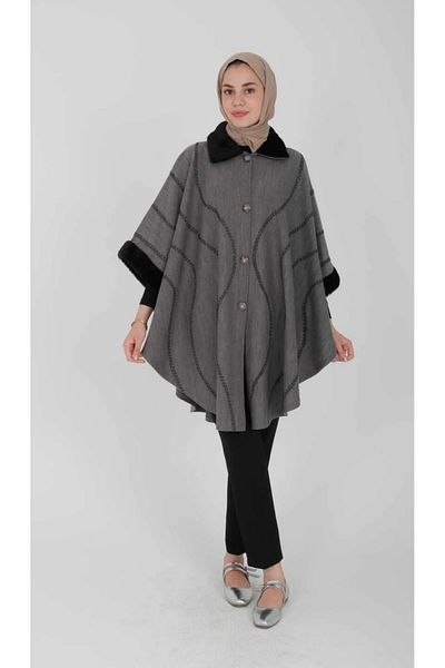 MODA MAÇKA PARK PONCHO DAMA BRODAT MĂRIME STANDARD