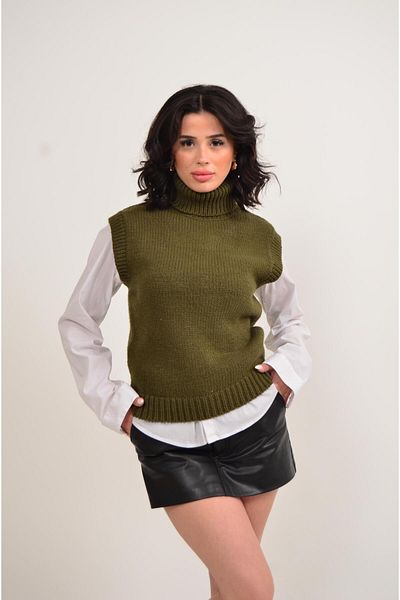Figo Women's Fisherman Decorated Sweater
