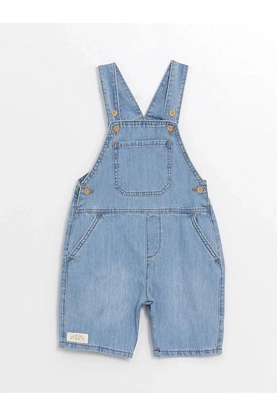 LC Waikiki Baby Boy Square Collar Jean Salopet - LCW Baby