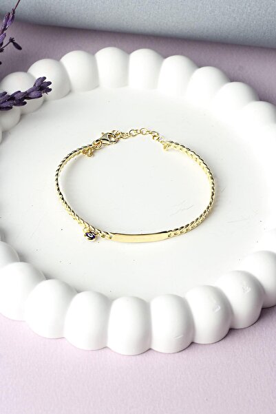 BY BARUN SİLVER Nazar Boncuklu Bileklik Kelepçe 925 Ayar Gümüş Silver Zincirl...