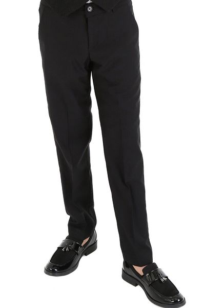 SIRRI Boy's Classic Black Fabric Pants