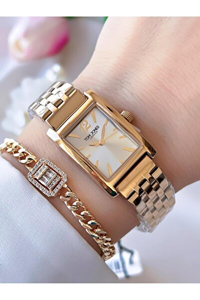 Tom Jones Çelik Kordon Kararma Renk Atma Yapmaz 3 Atm Suya Dayanıklı Kadın Ko...