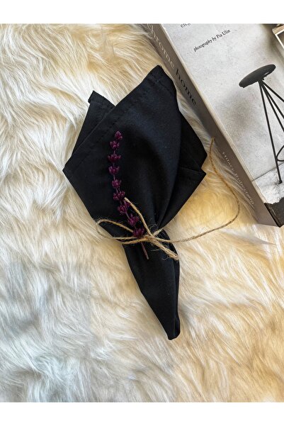 MEKİK BUTİK 6 servetele tesatura neagra 35x35 - servetel prezentare - servete...