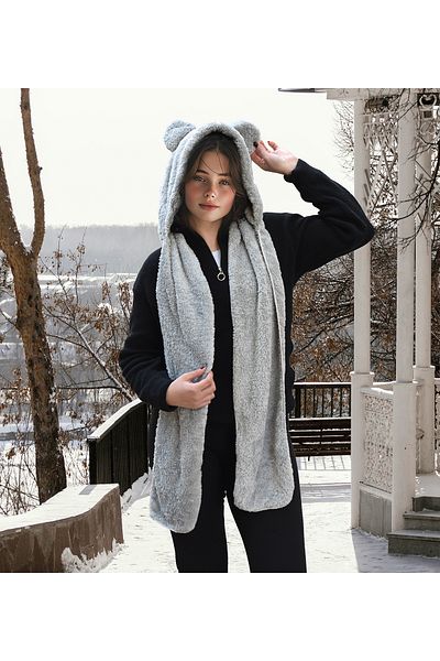 Özgüner Oyuncak Pabtex Soft and Comfortable Scarf Hooded Beanie Hat - a Must-Have in Winter