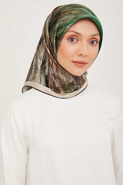 Armine Nostalgia Series Twill Silk Scarf 9012-02Nt