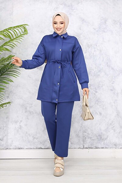 benguen 4567 Модель костюма для підводного плавання з хіджабом - індиго