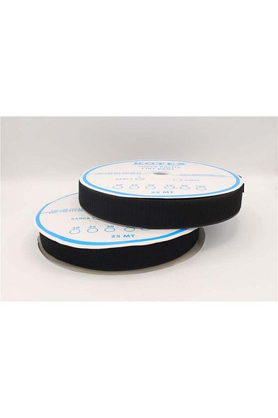 Gül Black Velcro Tape - 4 cm - 25 m