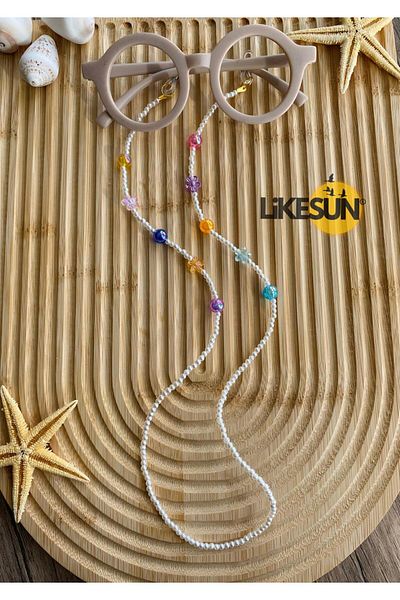 LiKESUN Children's Glasses Strap - with Lanyard and Chain Detail