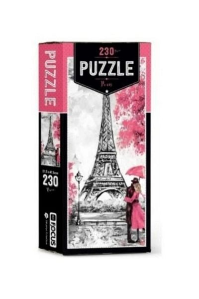 Blue Focus Set of 3 Puzzles - 1000 Pieces a Starry Night on the Rhine + 230 Pieces of Paris + Puzzle Adhesive