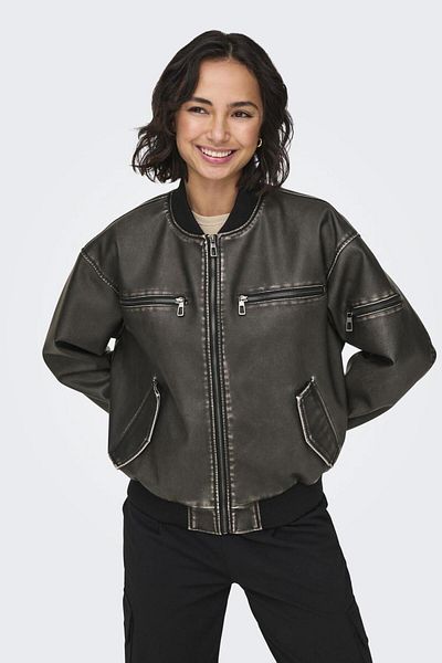 ONLY 15319095 Дамско палто Onlhalli Faux Leath Oversize Bomber Otw Ss