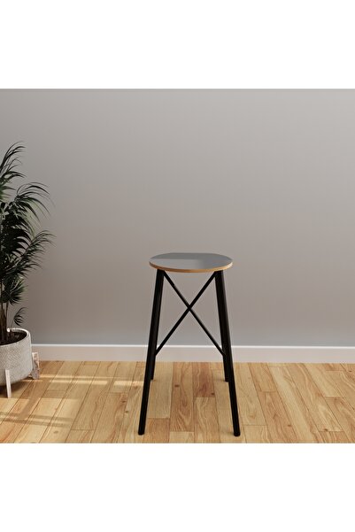 eportatif Bar Sandalyesi Bar Taburesi Mutfak Sandalyesi Füme 1233