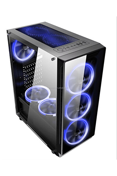 TURBOX DangerZone 192-7 Kumandalı 4x RGB Fan USB 3.0 400W ATX Gaming Bilgisayar Kasası
