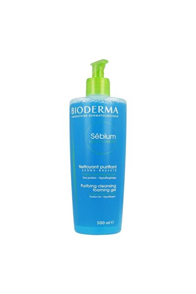 Bioderma جل رغوي منظف ومنقي للبشرة للجنسين من سيبيوم موسانت، 500 مل