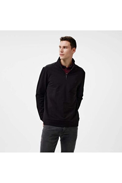 Nautica Erkek Siyah Regular Fit Sweatshirt